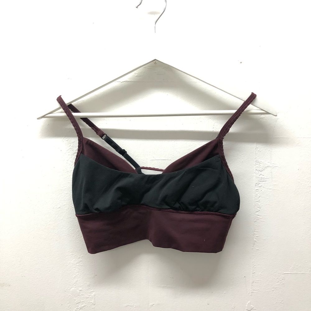 Lululemon 105 F Bra Bordeaux Drama / Black Size 6